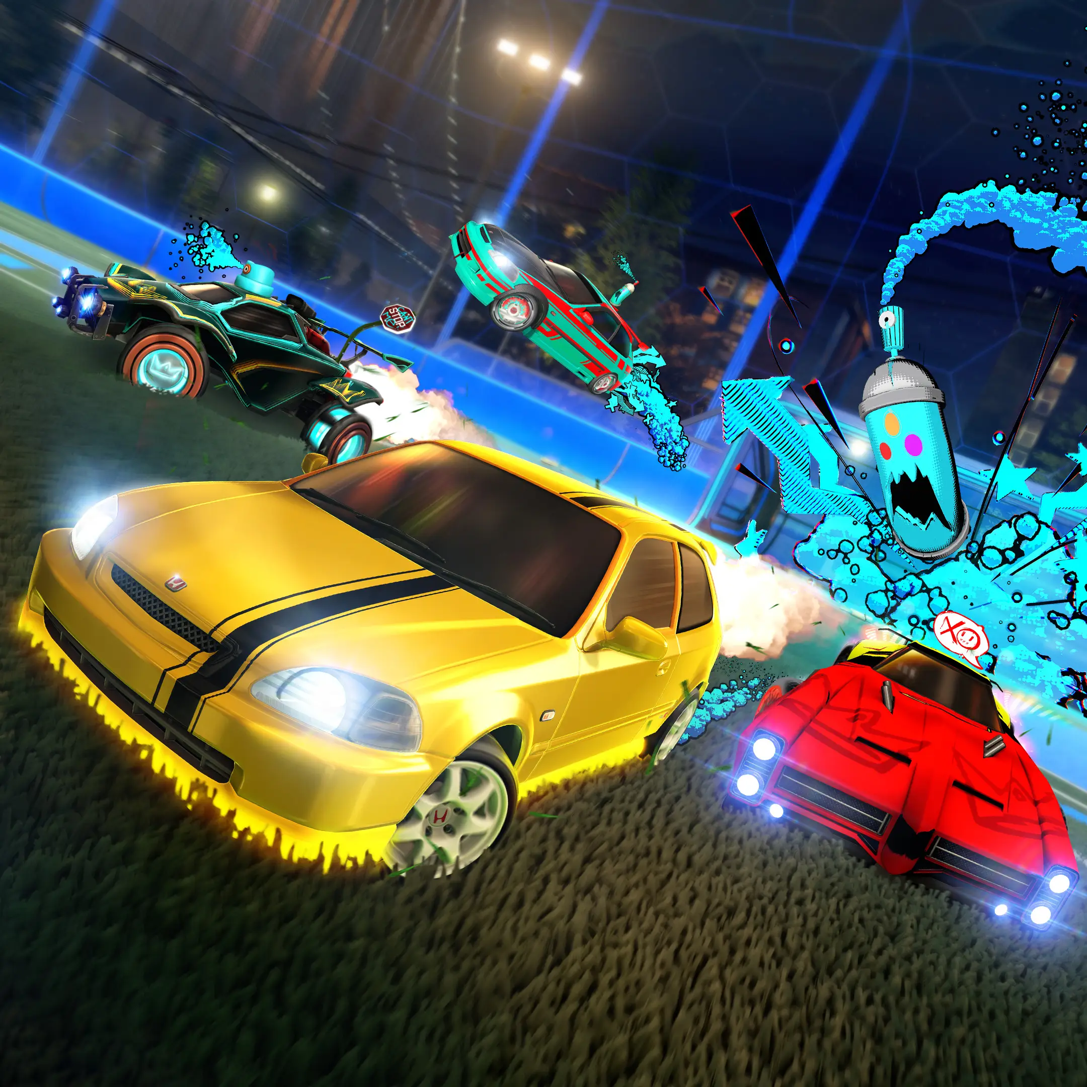 Multiple Rocket League Cars